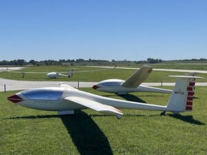 Three Gliders Staged for Flight